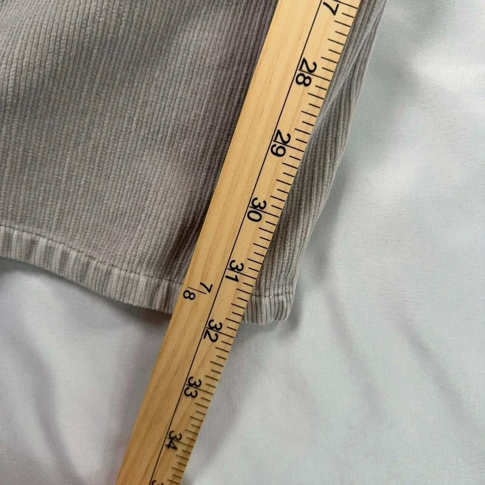 Vintage Esprit de Corp Corduroy Pants Mens 36x31.5 Gray Straight Leg 90s